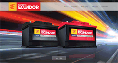 Desktop Screenshot of bateriasecuador.com