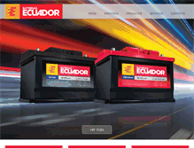 Tablet Screenshot of bateriasecuador.com
